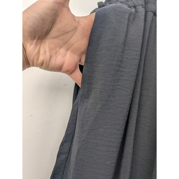 Calvin Klein Women's Pants Wide Leg Drawstring Solid Black Size 3XL NWT - Picture 11 of 15